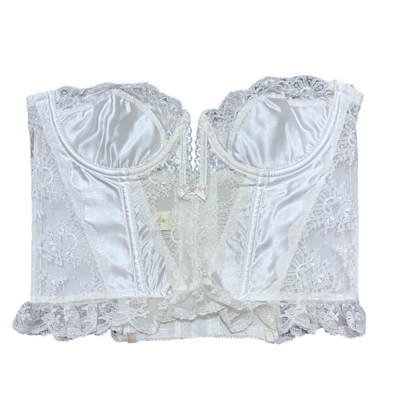 Victoria's Secret Other - Vintage 80’s Victoria’s Secret Lace Strapless Corset Top